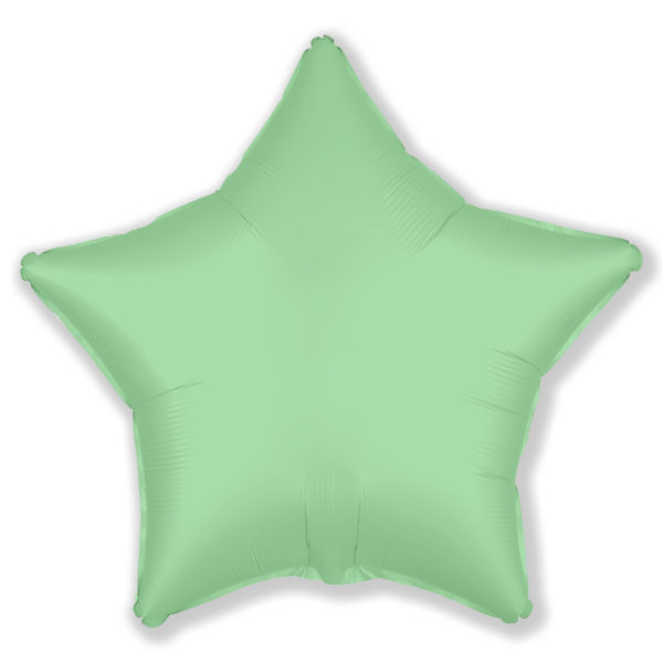 Надувной шар для оформления праздника «Звезда», мятная 46 см