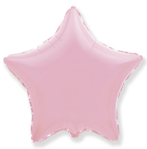 Воздушный шар с гелием «Звезда», нежно-розовая 46 см
