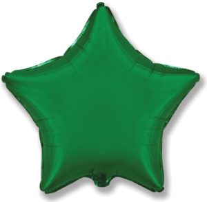 Шар “Звезда”, зеленая 46см