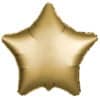 Гелиевый воздушный шар «Звезда», золотой сатин 46 см