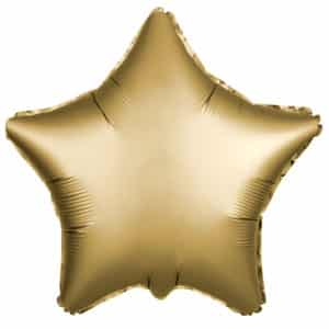 Шар “Звезда”, золото сатин 46см