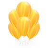 Гелиевый шар на праздник «Агат Yellow Orange» 35 см