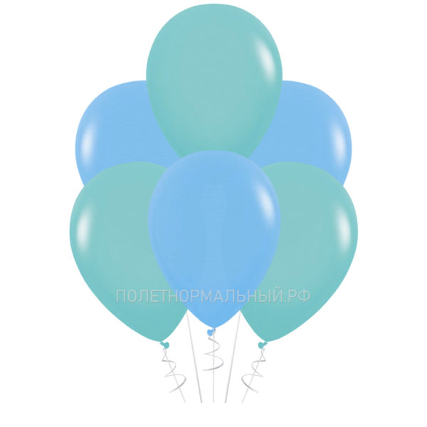 Воздушные шары “Тиффани и голубой” 35см