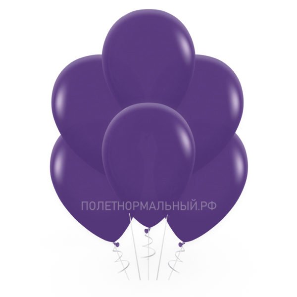 Гелиевый шар на детский и взрослый праздник «Фиолетовый» 35 см
