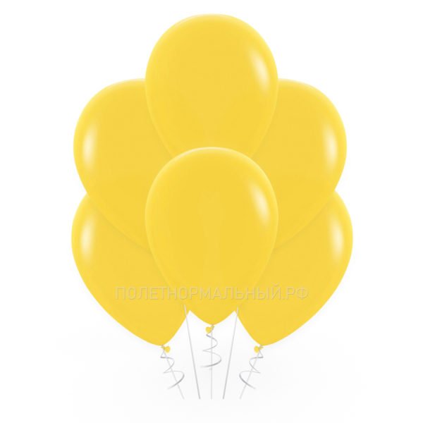 Воздушный шар на праздник «Желтый» 35 см
