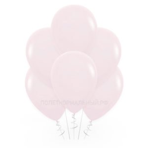 Латексный шарик, надутый гелием «Розовый макарунс» 35 см