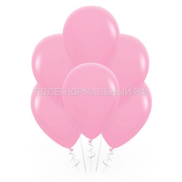 Латексный шар под потолок «Розовый» 35 см