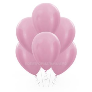 Воздушный шар, надутый гелием «Розовый металлик» 35 см