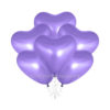 Воздушный шарик на детский и взрослый праздник «Сердце хром фиолетовый» 30 см
