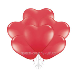 Воздушный шар “Сердце красное” 30см