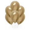 Воздушный шар для украшения праздника «Хром Золото» 35 см