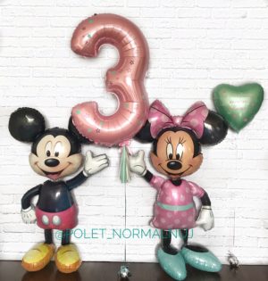 Ходячие шары на день рождения 3 года – «Семейка Маус 2»