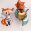 Композиция из воздушных шаров «Осенняя лисичка»