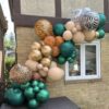 Разнокалиберная гирлянда на праздник с воздушными шарами «Тигриная»