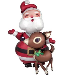 Санта и олень