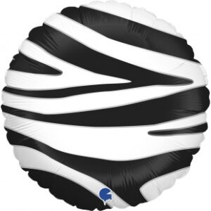Воздушный шарик в виде круга «Зебра» 46 см