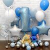 Оформление шарами фотозоны на день рождения «1 годик»