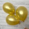 Воздушные шары на праздник «Золото металлик и бургундия» 35 см 11202