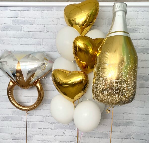 Набор воздушных шаров на праздник «Легкий свадебный»