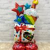 Ростовая фольгированная фигура на день рождения «Кекс со свечками» 149 см 10830
