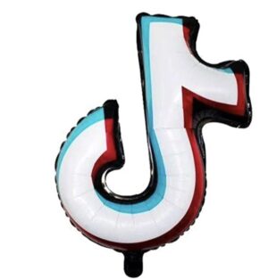 Фольгированная фигура с гелием «Значок ТикТок»
