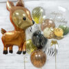 Композиция из надувных шаров для оформления праздника «Озорной оленёнок»