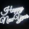 Неоновая надпись на Новый год Happy New year (аренда)