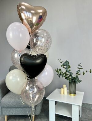 Букет шаров для оформления праздника «Модный перламутр»