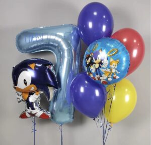Набор шаров с героем Соник Sonic