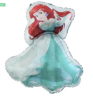 Фольгированный шар «Русалочка Ариэль в платье» 89 см