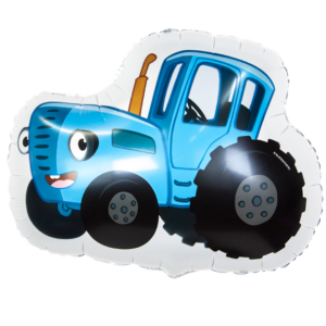 Фольгированная фигура Синий трактор 66см
